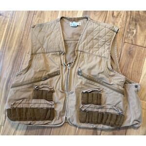 Cabela's Mens Large Outdoor Gear Bird Hunting Vest Regular Camel Brown Tan